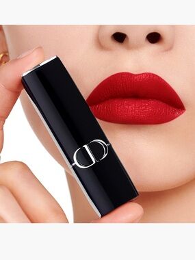 Christian Dior Lipstick 999 Rouge Dior Satin Couture Color Hydrating Staying NWT